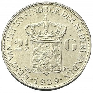 Netherlands 21/2 Gulden 1939 grapes