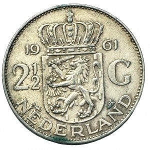 Netherlands 21/2 Gulden 1961 fish Mint Master van Hengel