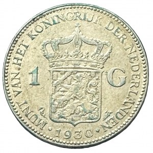 Netherlands 1 Gulden 1939 seahorse