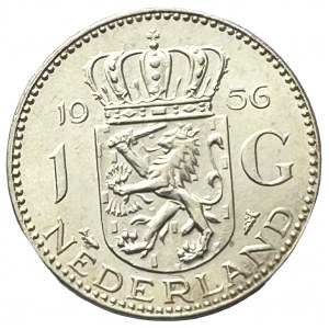 Netherlands 1 Gulden 1956 fish Mint Master van Hengel