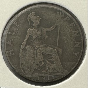 United Kingdom 1/2 Penny 1917