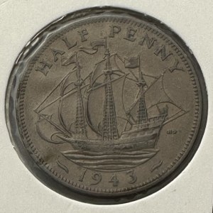United Kingdom 1/2 Penny 1943