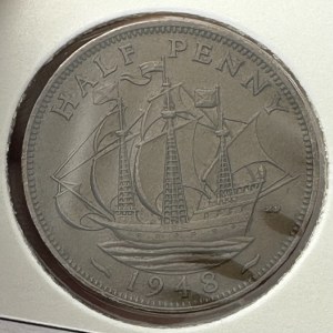 United Kingdom 1/2 Penny 1948