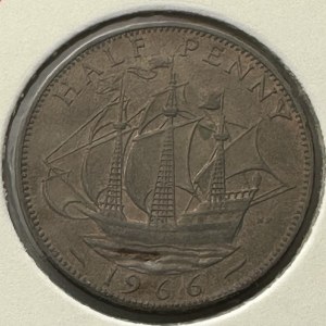 United Kingdom 1/2 Penny 1966
