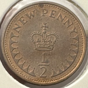 United Kingdom 1/2 New Penny 1971