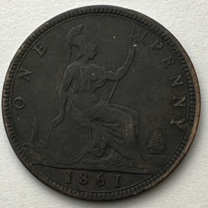 United Kingdom 1 Penny 1861