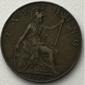 United Kingdom 1 Farthing 1907