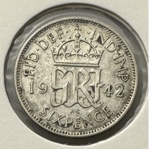 United Kingdom 6 Pence 1942