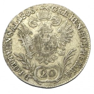 Austria 20 Kreuzer 1806 B