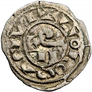 Francúzsko, grófstvo Toulouse, Rajmund V, VI alebo VII (1148-1249), obol (demi-raimondin)