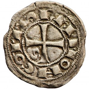 Francúzsko, grófstvo Toulouse, Rajmund V, VI alebo VII (1148-1249), obol (demi-raimondin)