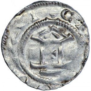 Deutschland, Franken, Otto II (973-983) oder Otto III als Kaiser (996-1002), Denar, Männer. Mainz