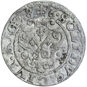 Poľsko, Stefan Batory, Riga, šiling, 1586, mincovňa, Riga