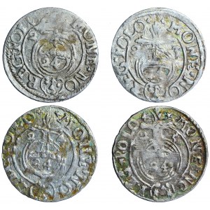 Poľsko, Žigmund III, koruna, poltóny, 1622, 1623, 1624 a 1625, mens. Bydgoszcz (spolu 4)