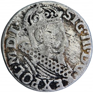 Poľsko, Žigmund III, Koruna, trojak, 1620, muži. Krakov