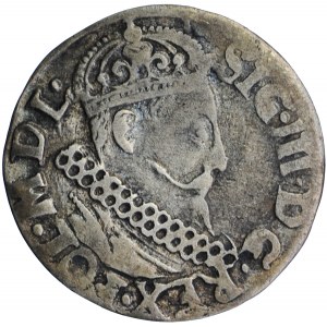 Polen, Sigismund III., Krone, Trojak, 1621, Männer. Krakau
