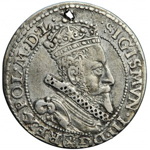 Polen, Sigismund III., Krone, Sixpence, 1599, Männer. Malbork