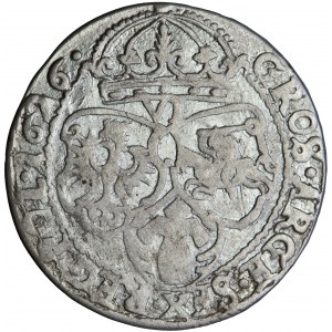 Polen, Sigismund III., Krone, Sixpence, 1626, Männer. Krakau