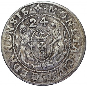 Polska, Zygmunt III, Gdańsk, ort, 1624, men. Gdańsk