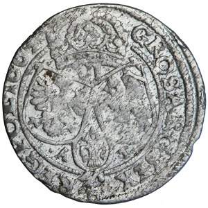 Polska, Jan Kazimierz, Korona, szóstak, 1664, men. Bydgoszcz
