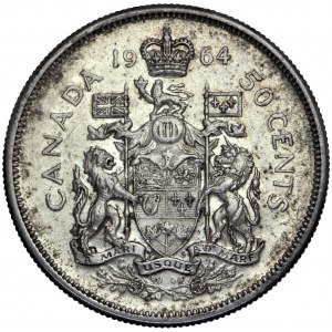 Kanada, Elżbieta II, 50 centów, 1964, men. Ottawa