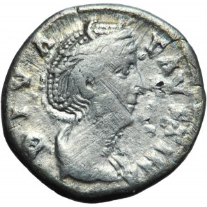Roman Empire, Diva Faustina Senior, AR Denarius, AD 141, Rome mint