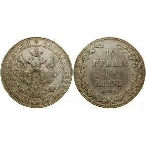 Polska, 1 1/2 rubla = 10 złotych, 1837 MW, Warszawa