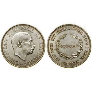 Dania, 2 korony, 1945, Kopenhaga