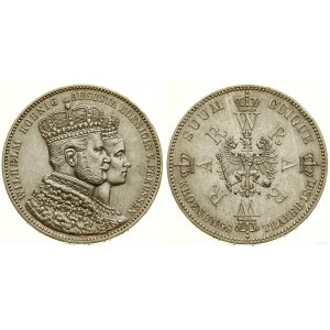 Niemcy, talar koronacyjny (Vereinstaler), 1861 A, Berlin