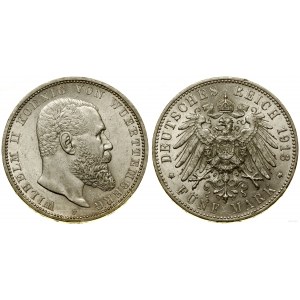 Niemcy, 5 marek, 1913 F, Stuttgart