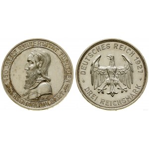 Niemcy, 3 marki, 1927 F, Stuttgart