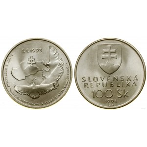 Słowacja, 100 koron, 1993, Kremnica