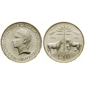 Włochy, 500 lirów, 1981, Rzym
