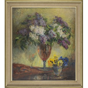 Janina MALISZEWSKA-ZAKRZEWSKA, Lilacs and pansies