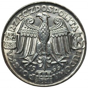 100 złotych 1966 Mieszko i Dąbrówka - PRÓBA Ag