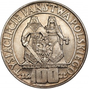 100 zlotých 1966 - Mieszko a Dąbrówka