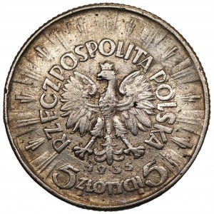 5 Zloty 1935 - Józef Piłsudski - FALSCH