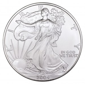 Spojené státy americké - American Eagle Rolling Liberty 2004 1 stříbrná unce