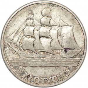 5 złotych 1936 Żaglowiec