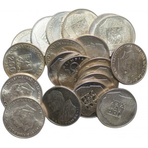200 a 1 000 zlotých (1974-1982) - sada 20 stříbrných mincí