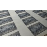 BLATT - 18 Banknoten 20 Zloty 1940 - ohne Serie und Nummerierung