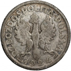 1 złoty 1924 (róg i pochodnia), Paryż - Kobieta i kłosy