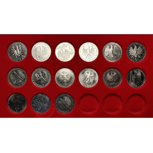 NIEMCY - 5 marek (1979-1986) - zestaw 15 monet