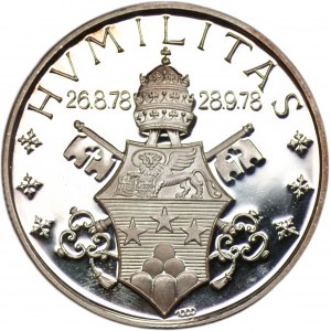 NEMECKO - Strieborná medaila Ján Pavol I. 1978 - Ag 1000