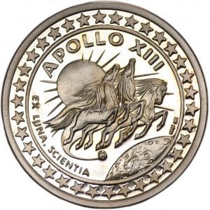 NĚMECKO - Apollo XIII 1970 stříbrná medaile - Ag 999