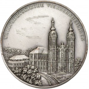 NĚMECKO - Stříbrná medaile Wallfahrtskirche Vierzehnheiligen - Ag 1000