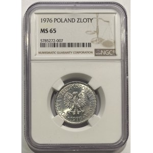 1 złoty 1976 - NGC MS 65