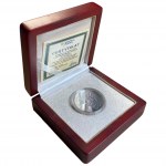 Sada 5 stříbrných numismatů z roku 2008 ve dřevěném pouzdře a certifikáty