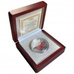 Sada 5 stříbrných numismatů z roku 2008 ve dřevěném pouzdře a certifikáty