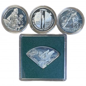 10 Zloty (1995-2005) - Satz von 4 Münzen